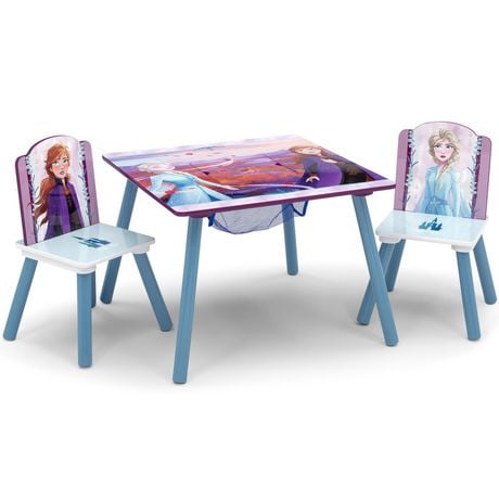 Ensemble de table et chaises avec rangement de la Reine des Neiges II de Disney par Delta Children