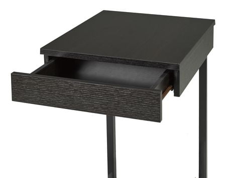 Brassex Inc Laptop Stand With Storage Drawer Dark Cherry
