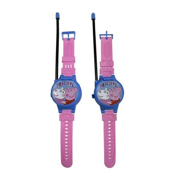 Peppa Pig Wrist Watch Walkie Talkies, 2-in-1 wristwatch and walkie talkie