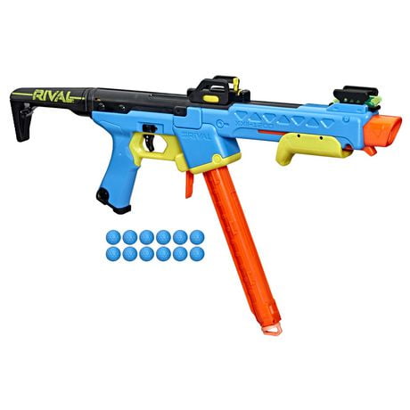 Nerf Rival Pathfinder XXII-1200 Blaster, Most Accurate Nerf Rival System, Adjustable Sight, 12-Round Magazine, 12 Nerf Rival Accu-Rounds