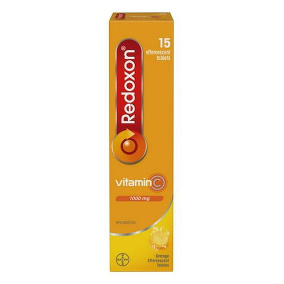 Comprimés effervescents de vitamine C Orange de Redoxon 15 comprimés effervescents