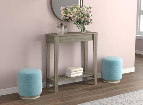 S & Co. Console Table 31L Dark Taupe 1 Shelf