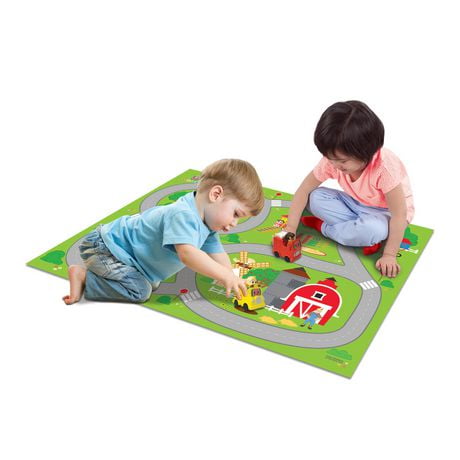 Tapis de jeu MegaMat Cocomelon avec 2 véhicules