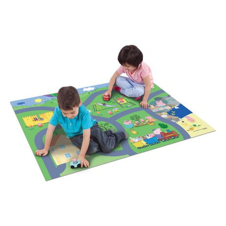 MegaMat Peppa Pig Play Mat with 2 Vehicles - Walmart.ca