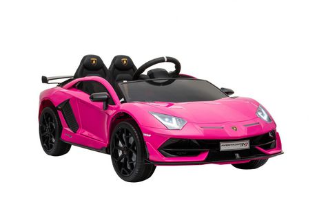 pink lamborghini ride on car