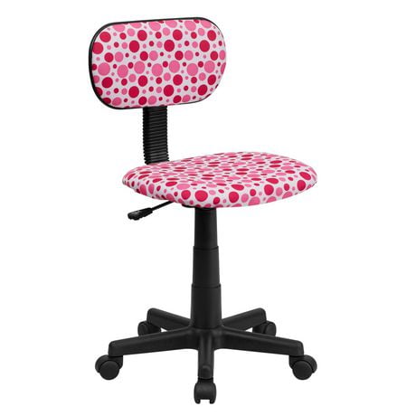 Pink Dot Printed Swivel Task Office Chair Walmart Canada   6000199854871 