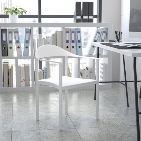 HERCULES Series 1000 lb. Capacity White Plastic Cafe Stack Chair | Walmart Canada