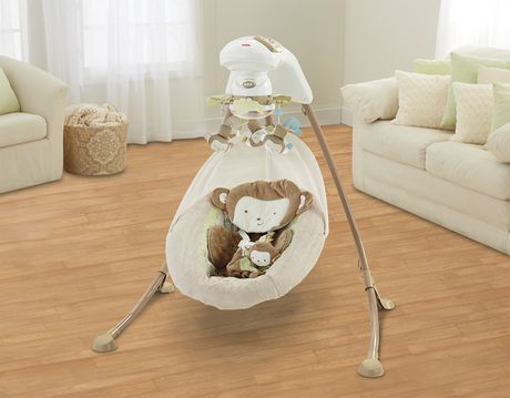 Fisher Price My Little Snugamonkey Special Edition Cradle N Swing Walmart Canada