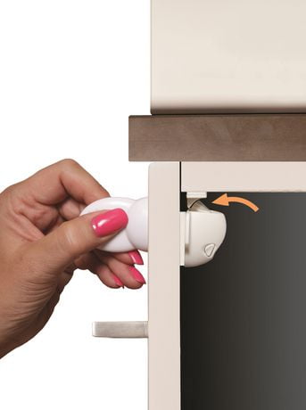 1 Key Baby//Child Adhesive Magnetic Mag Lock Set for cupboards /& Drawers 4 Locks