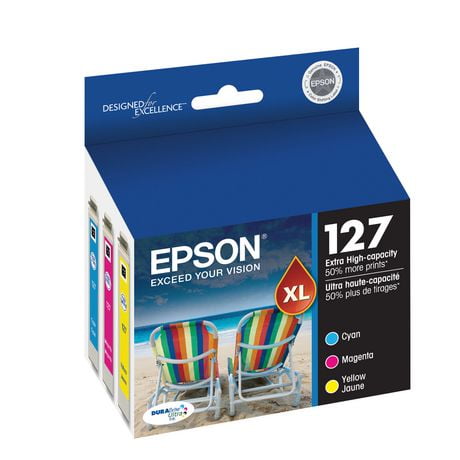 Emballage multiple de cartouches d'encre couleur de grande capacité Epson 127 Multicolore