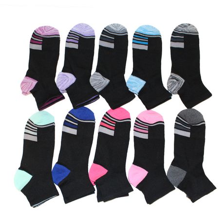 Athletic Works Women's 10 Pack Quarter Crew Socks | Walmart Canada