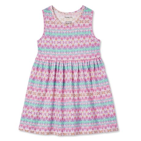 George Toddler Girls' Elastic Waist Dress | Walmart Canada