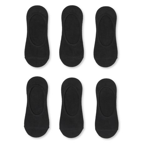 George Women's Black Mesh Sneaky Socks 6-Pack | Walmart Canada
