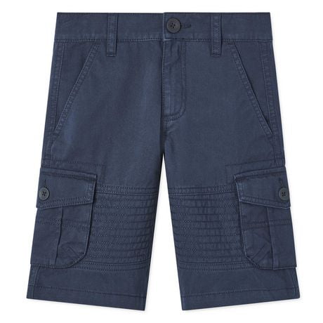Short Cargo George Boys Noir Coton 4-5 Ans - Poches Et Zip