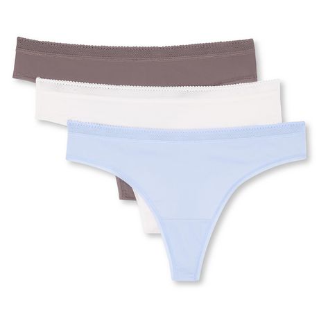 George Women's Jersey Thongs 10-Pack, Sizes XS-2XL 