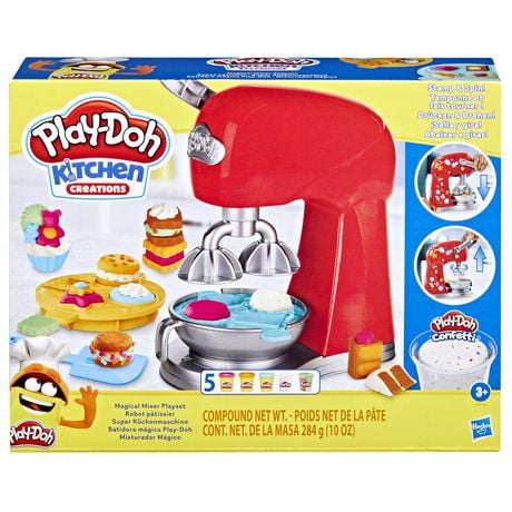 Play-Doh Kitchen Creations, Robot pâtissier, jouet de pâte à modeler avec accessoires de cuisine factices, loisir créatif pour enfants À partir de 3&nbsp;ans