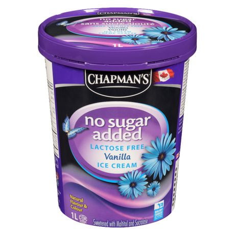 chapman's no sugar added lactose free vanilla ice cream