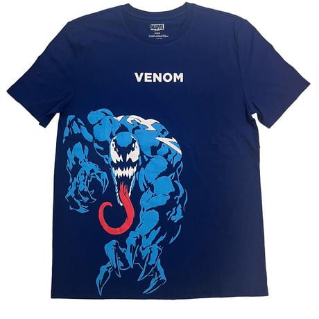 Marvel Mens Venom Forward Crawl Short Sleeve Crew Tee