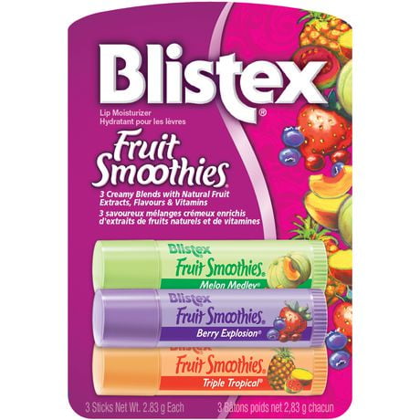 Blistex® Fruit Smoothies® Lip Moisturizer, 3 x 2.83 g