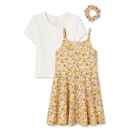 George Toddler Girls' Dress 3-Piece Set, Sizes 2T-5T