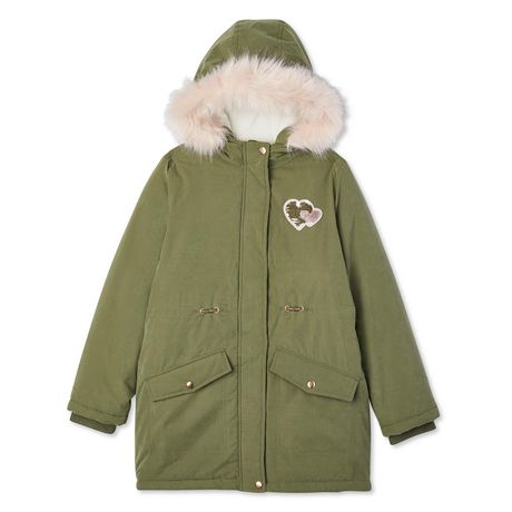 George Girls' Hooded Long Parka - Walmart.ca