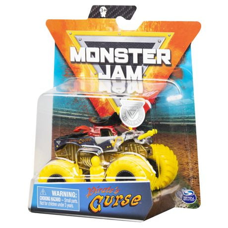 Monster Jam, Official Pirate's Curse Monster Truck, Die-Cast Vehicle ...