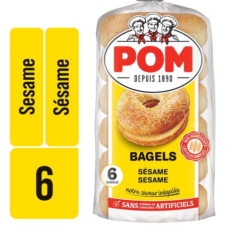 POM® Sesame Bagels, Pack of 6; 450 g