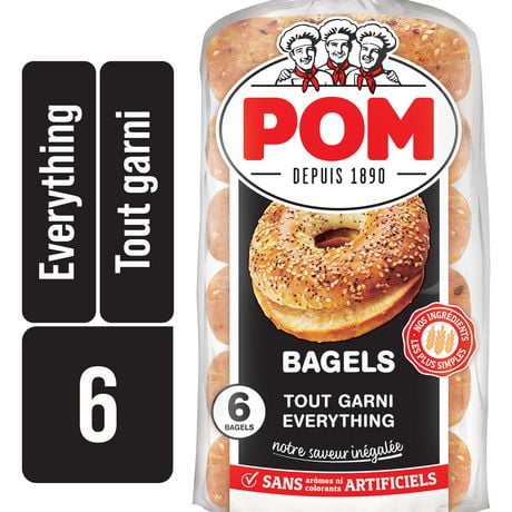 POM® Everything Bagels, Pack of 6; 450 g