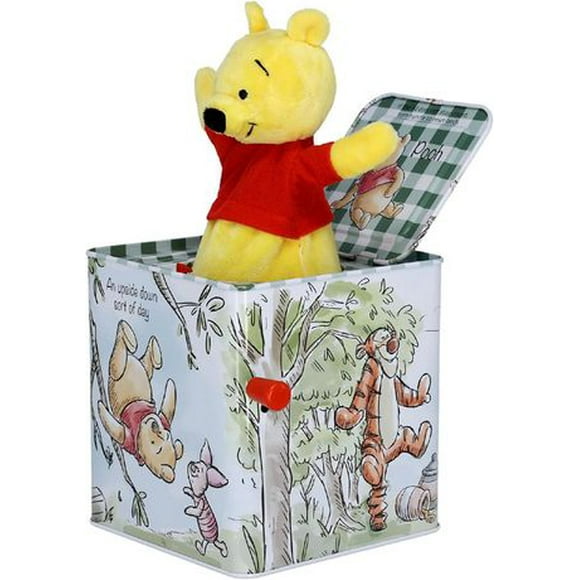 Kids Preferred Disney Baby Winnie The Pooh Jack-in-The-Box - Musical Toy for Babies Multi ,5.5"