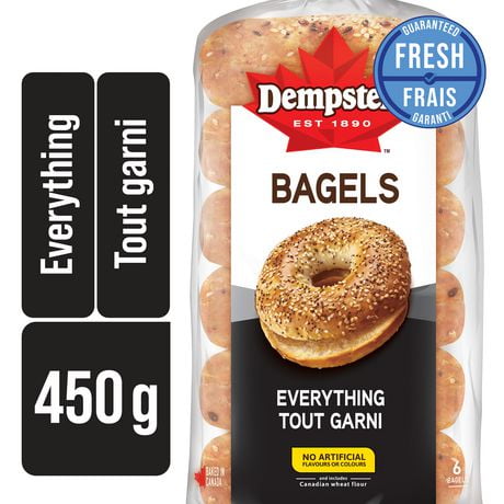 Dempster’s® Everything Bagels, Pack of 6; 450 g