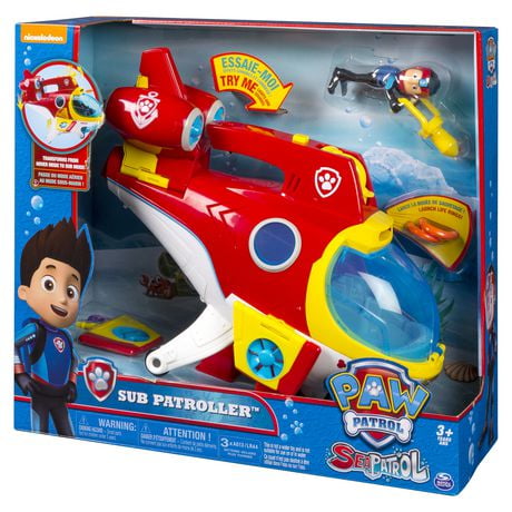 PAW Patrol – Sub Patroller Transforming Vehicle with Lights, Sounds And ...