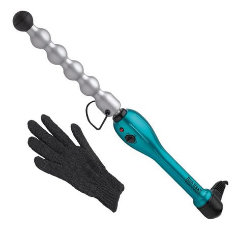 Bed Head Rock N Roller 2-in-1 Curling Wand, Round Barrel for Tousled Waves