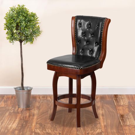 Tufted Swivel Counter Stool Photos