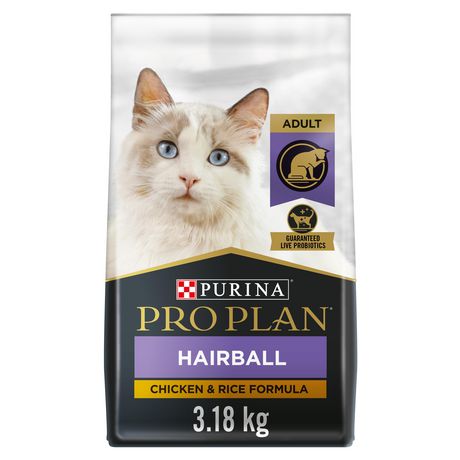 Purina Pro Plan Hairball Management Chicken & Rice Formula, Dry Cat Food 3.18 Kg Adult