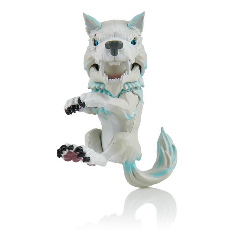 Untamed Dire Wolf by Fingerlings Blizzard White and Blue sounds Interactive 
