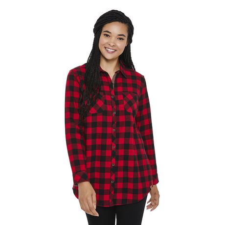 Canadiana Women's Flannel Tunic - Walmart.ca