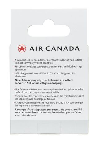 air canada travel adaptor