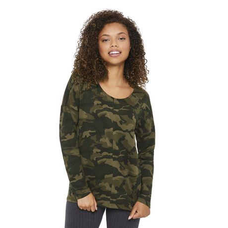 George Women's Long Sleeve Drop Shoulder Top | Walmart Canada