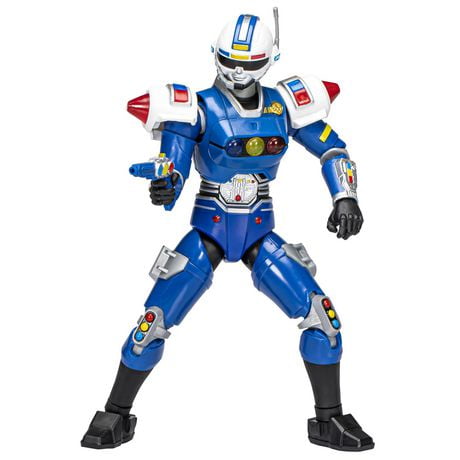 Power Rangers Lightning Collection, figurine de 16,5 cm Turbo Senturion bleu, jouets et figurines pour enfants, à partir de 4 ans