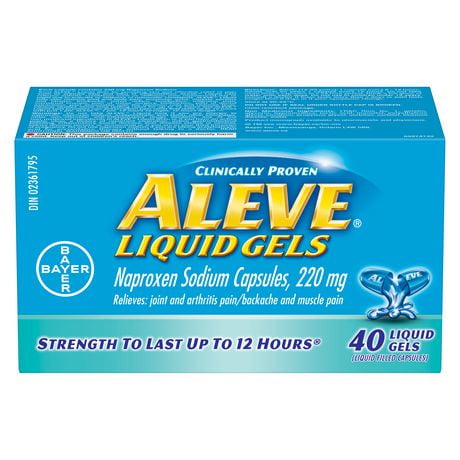 ALEVE® 220mg Liquid Gels 40’s At Walmart.ca