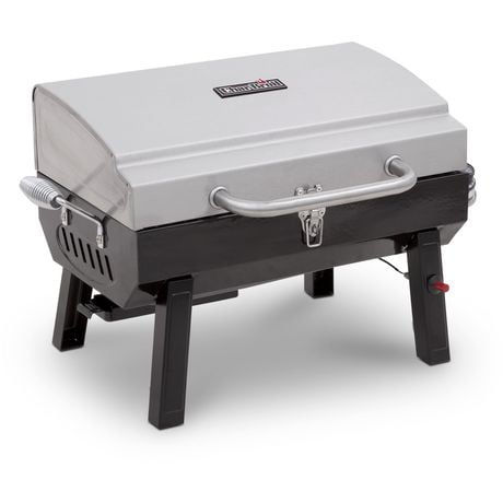 1-Burner Portable Propane Gas Grill in Stainless Steel