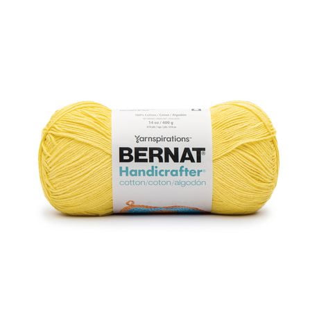 Bernat® Handicrafter® Yarn, Cotton #4 Medium, 14oz/400g, 710 Yards, Economical size versatile yarn