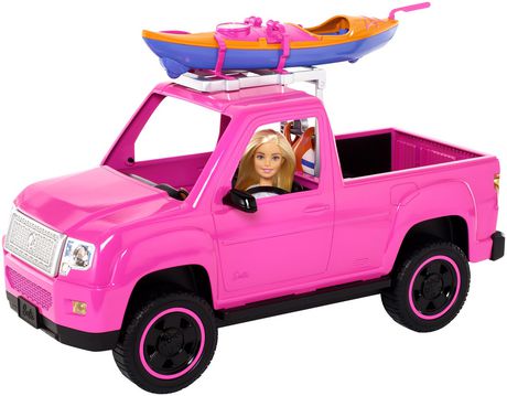 barbie car with boat