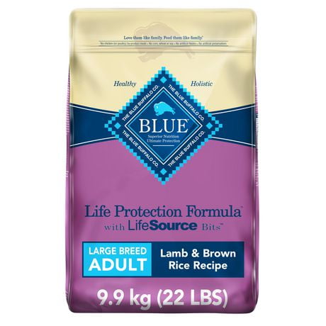 BLUE Life Protection Formula recette agneau et riz brun pour chiens adultes de race de grande taille 9,9kg