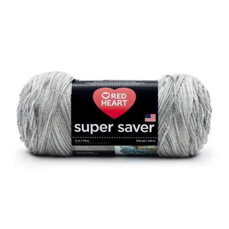 Red Heart® Super Saver® Yarn, Prints, Acrylic #4 Medium, 5oz/142g, 236 ...