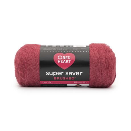 Red Heart® Super Saver® Brushed Yarn, Acrylic #4 Medium, 5oz/142g, 255 Yards