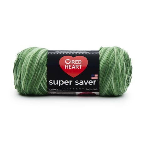 Fil Red Heart® Super Saver®, solide, acrylique #4 moyen, 7oz/198g, 364 yards Fil durable, large gamme de couleurs