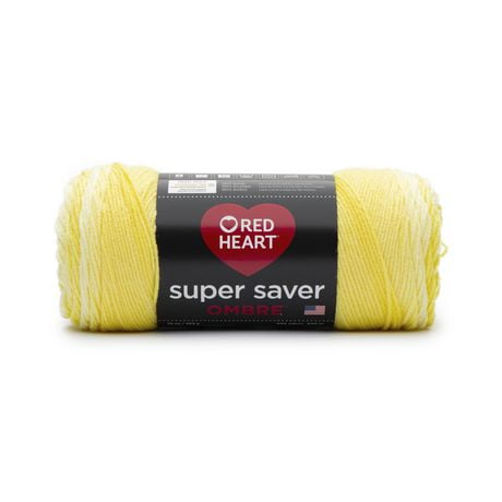Red Heart® Fil Super Saver® Ombre™, Acrylique #4 Moyen, 10oz/283g, 482 Yards
