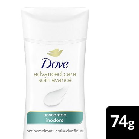 Dove Advanced Care Unscented Antiperspirant, 74 g Antiperspirant