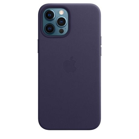 Apple iPhone 12 Pro Max Leather Case with MagSafe - Deep Violet ...